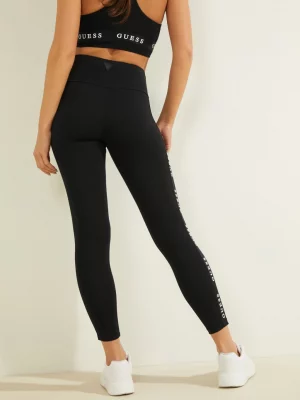 GUESS Legging bande logo jersey stretch Noir