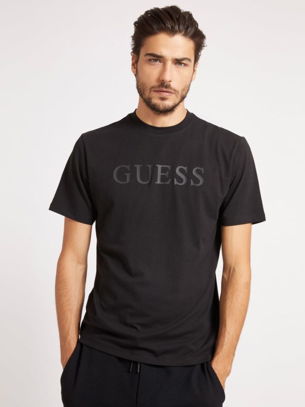 GUESS T-shirt logo frontal Noir