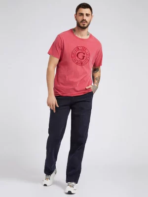 GUESS T-shirt logo frontal Rouge