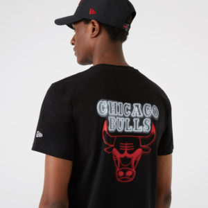 NEW ERA T-Shirt Chicago Bulls NBA Neon Noir