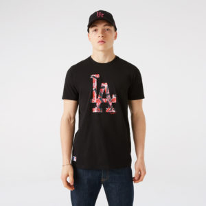 NEW ERA T-Shirt LA Dodgers Camo Logo Noir