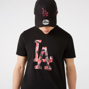 NEW ERA T-Shirt LA Dodgers Camo Logo Noir