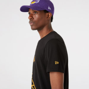 NEW ERA T-Shirt LA Lakers NBA Logo agrandi Noir