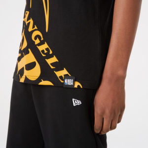 NEW ERA T-Shirt LA Lakers NBA Logo agrandi Noir