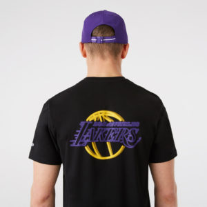 NEW ERA T-Shirt LA Lakers NBA Neon Noir