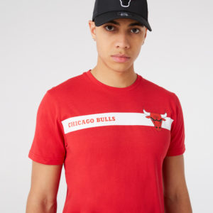 NEW ERA T-Shirt Logo de l’équipe Chicago Bulls Rouge