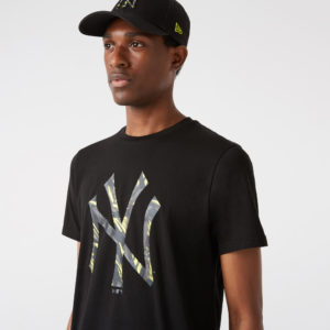 NEW ERA T-Shirt New York Yankees Camo Logo Noir