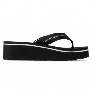 TOMMY HILFIGER Flip flops Signature Stripe High Noir 2