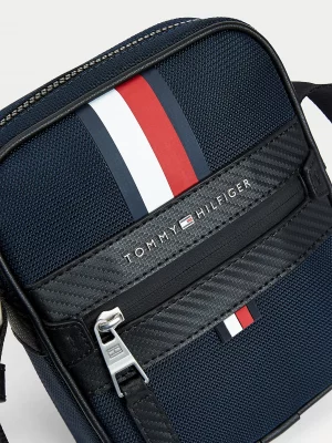 TOMMY HILFIGER Petit sac Reporter Elevated en tissu Bleu Marine