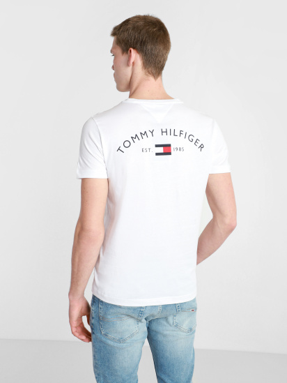 TOMMY HILFIGER T-Shirt avec logo dans le dos en coton bio Blanc