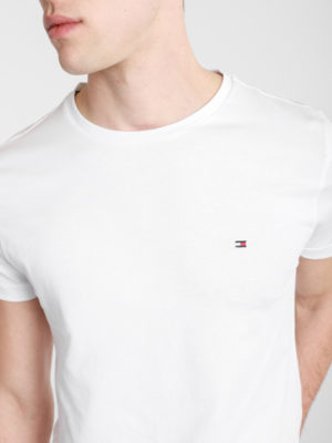 TOMMY HILFIGER T-Shirt avec logo dans le dos en coton bio Blanc