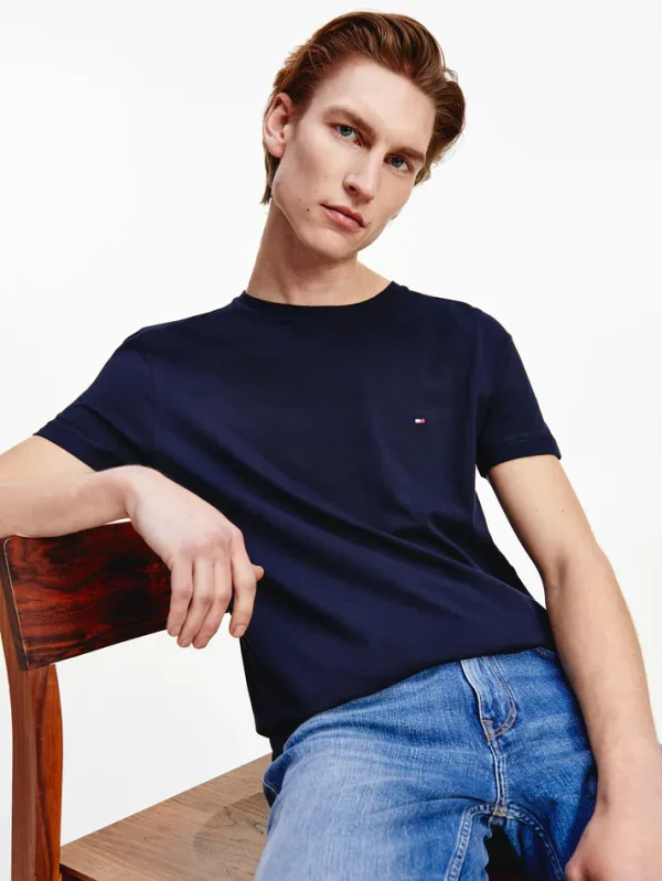 Tee shirt tommy hilfiger bleu marine outlet