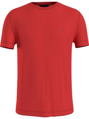TOMMY HILFIGER T-Shirt coupe Regular en coton essentiel Rouge