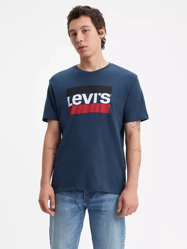 LEVI'S T-Shirt graphique Sportwear Bleu marine