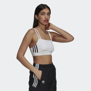 ADIDAS Haut brassière Adicolor classics Blanc