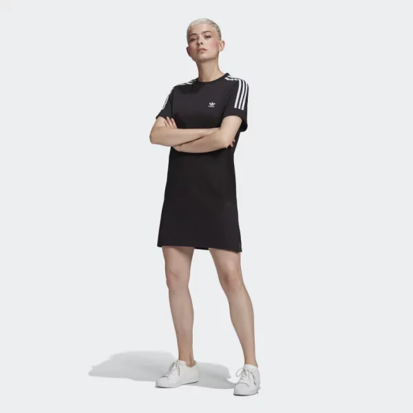 ADIDAS Robe T-Shirt Adicolor classics ROLL-UP sleeve Noir
