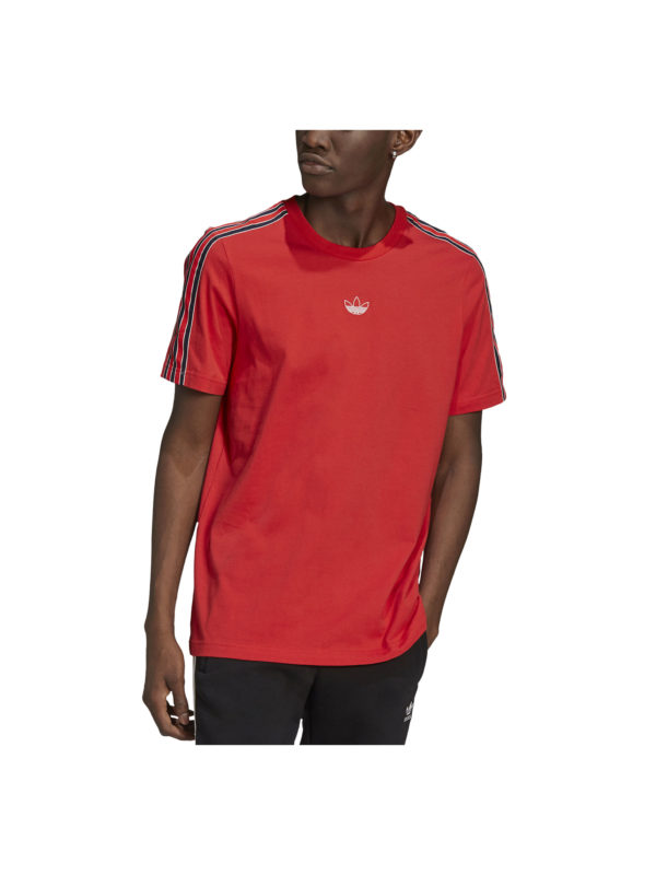 ADIDAS T-Shirt à bandes SPRT Rouge