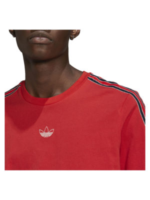 ADIDAS T-Shirt à bandes SPRT Rouge