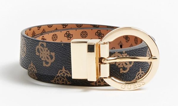 GUESS Ceinture Cessily réversible Marron 1