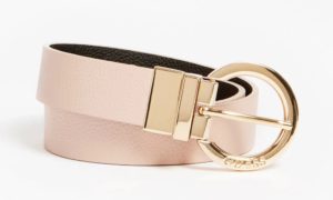 GUESS Ceinture Naya Logo 4G réversible Rose 1