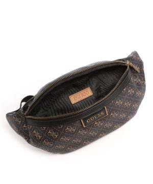 GUESS Sac banane Vezzola logo 4g Noir