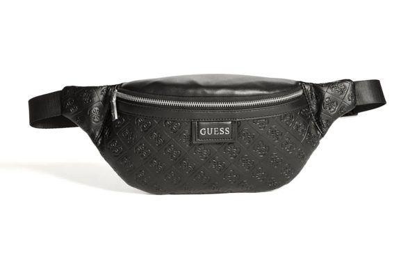 GUESS Sac banane Vezzola logo 4g Noir