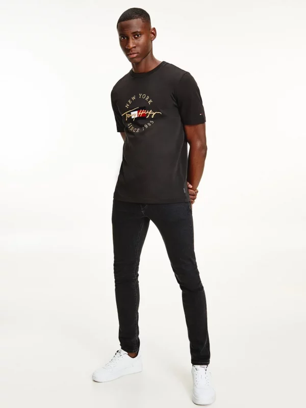 TOMMY HILFIGER T-Shirt icons exclusive en coton bio Noir