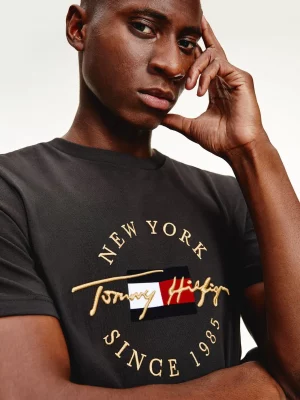 TOMMY HILFIGER T-Shirt icons exclusive en coton bio Noir