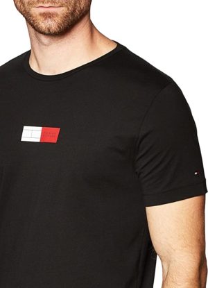 TOMMY HILFIGER T-Shirt avec imprimé emblématique Noir