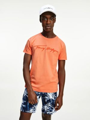 TOMMY HILFIGER T-Shirt brodé Tommy Hilfiger Orange 1