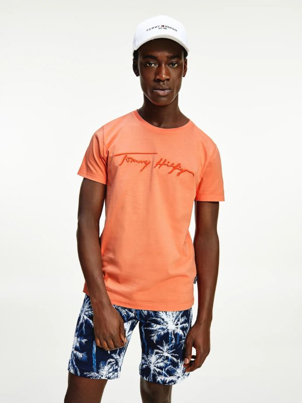 TOMMY HILFIGER T-Shirt brodé Tommy Hilfiger Orange 1