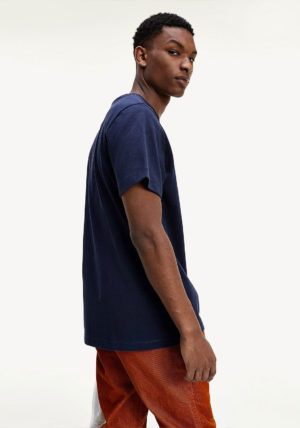 TOMMY JEANS T-Shirt avec drapeau brodé Bleu Marine