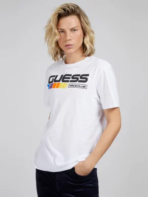 GUESS T-Shirt Club logo Blanc