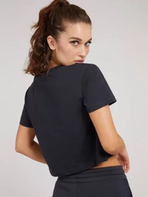 GUESS T-Shirt trois-quart à logo Dusty Bleu Marine