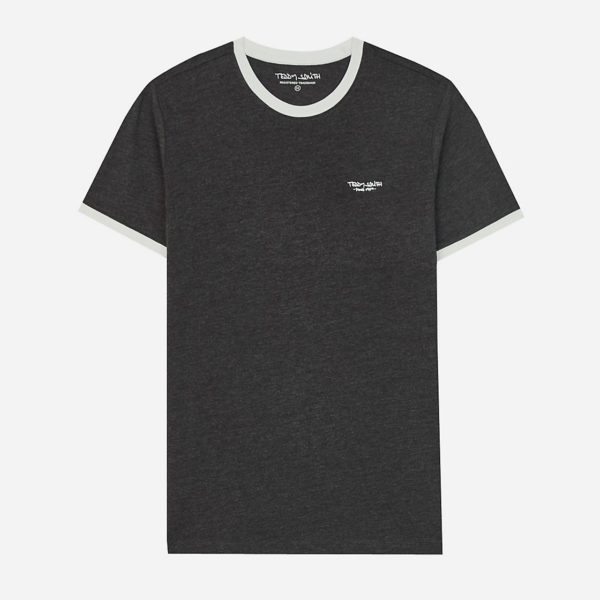 TEDDY SMITH T-Shirt avec col rond - The Tee MC Anthracite chiné