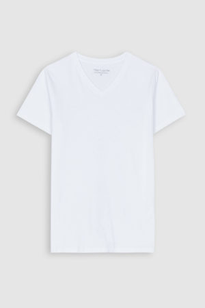 TEDDY SMITH T-Shirt col en V Blanc