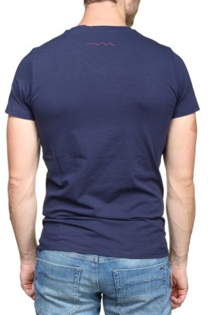 TEDDY SMITH T-Shirt col en V Bleu Marine