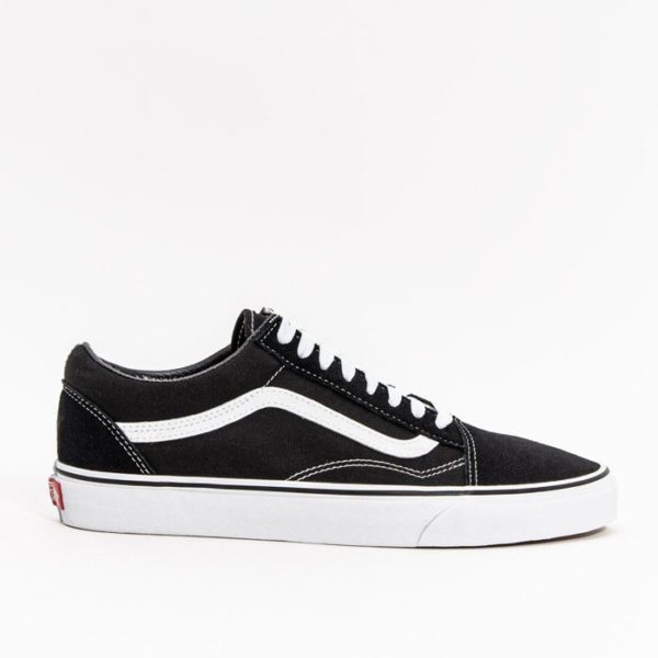 VANS Chaussures en daim et en toile OLD SKOOL Noir et Blanc Tropik Style