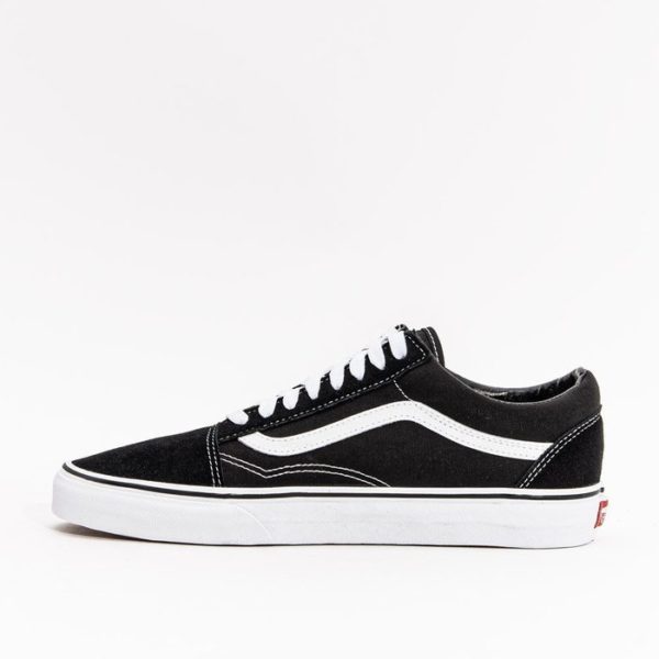 VANS Chaussures en daim et en toile OLD SKOOL Noir et Blanc