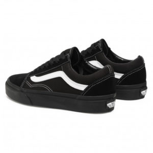 VANS Chaussures en daim et en toile OLD SKOOL Noire