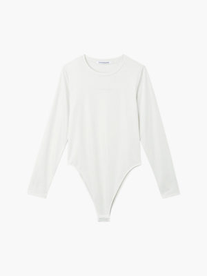 CALVIN KLEIN Body À Manches Longues Blanc