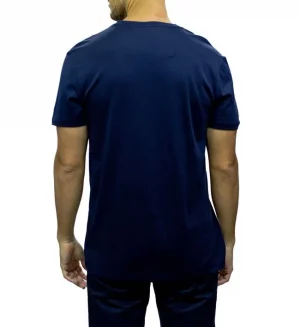 CALVIN KLEIN T-Shirt col V Pima Driver Bleu marine