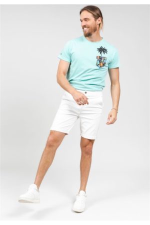 DEELUXE Short chino Slim Varty Écru