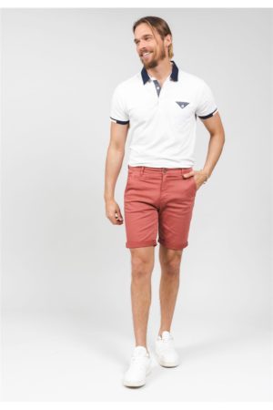 DEELUXE Short chino Slim Varty Pêche