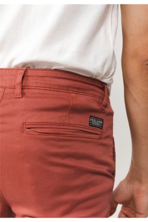 DEELUXE Short chino Slim Varty Pêche