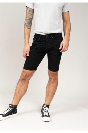 DEELUXE Short en jens Slim Kurt Noir