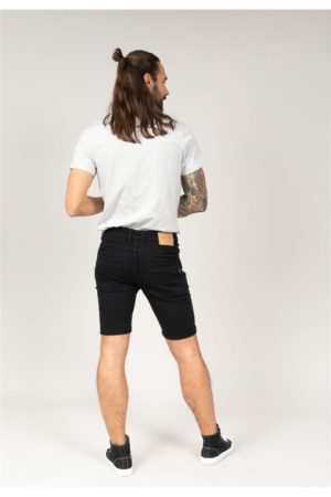 DEELUXE Short en jens Slim Kurt Noir