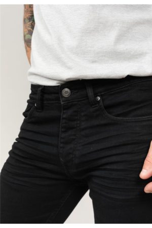 DEELUXE Short en jens Slim Kurt Noir