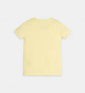 GUESS T-shirt Jaune avec imprimé coloré