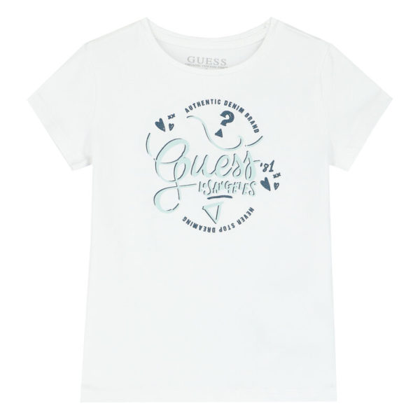 GUESS T-shirt avec imprimé Blanc